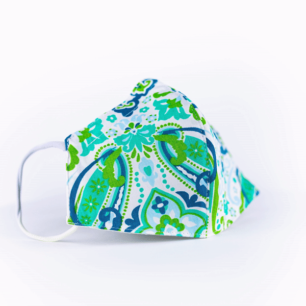 Abstract Green Navy